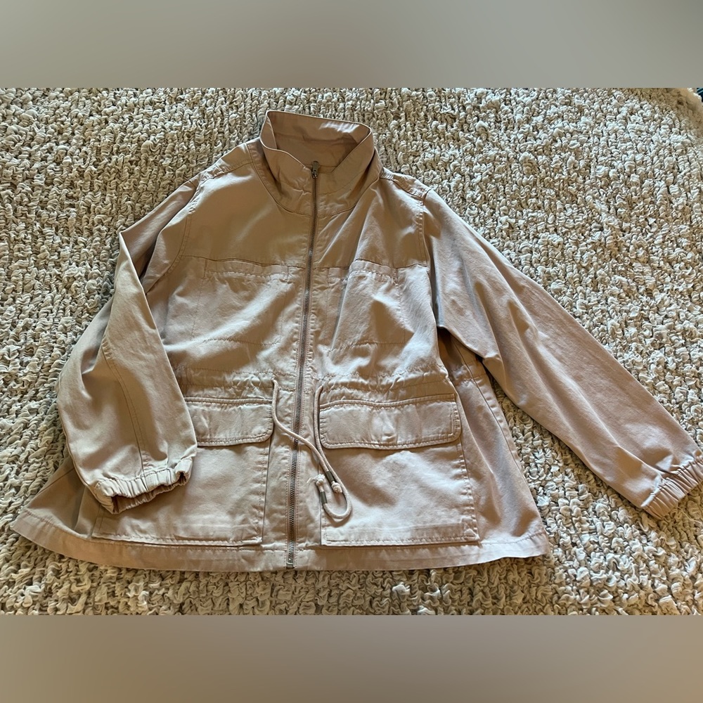 Old Navy light tan utility jacket XXL